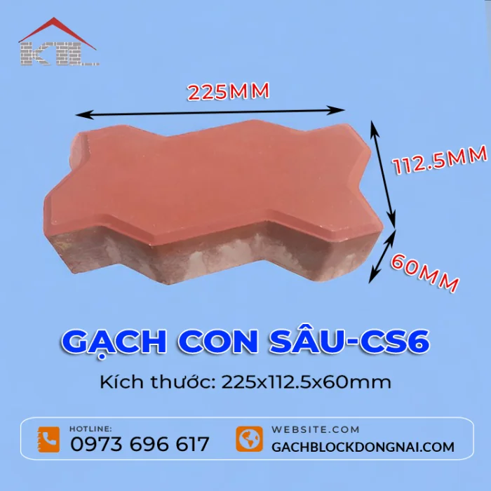 Gạch con sâu 225x112.5x60