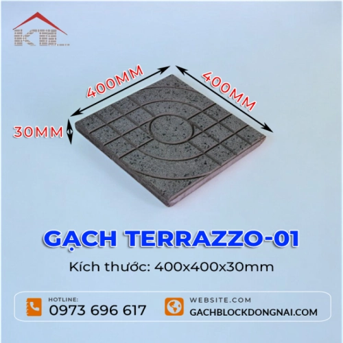 Gạch terrazzo 400x400x30